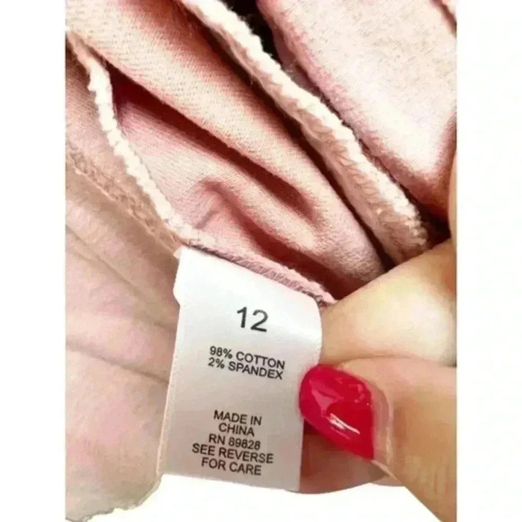 LOGO by Lori Goldstein Denim Jacket Washed Out Light Pink Size 12 - Picture 6 of 12